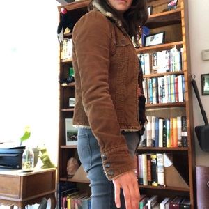 Abercrombie & Fitch sherpa lined corduroy jacket